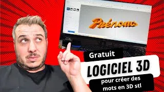 Miniature : Petit logiciel gratuit pour créer des mots en 3D stl