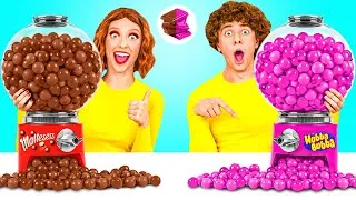 Miniature : Chewing-Gum vs Nourriture au Chocolat Défi | Géniale Astuces de Cuisine par BaRaDa Challenge