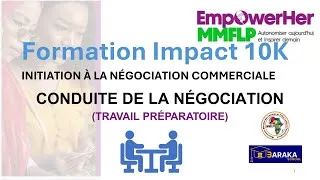 Miniature : Conduite de la négociation - Travail préparatoire - INITIATION À LA NÉGOCIATION COMMERCIALE
