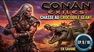 Miniature : Péril dans la Savane : Face au Crocodile Géant !  Conan Exil 9/10