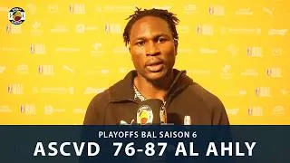 Miniature : ASCVD 76-87 AL AHLY : Réaction de Samba Dali Fall après l'élimination
