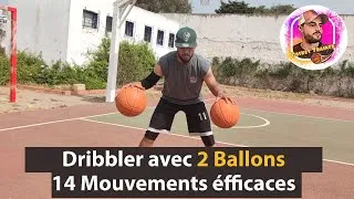 Miniature : BASKET : 14 Mouvements pour dribbler avec 2 ballons