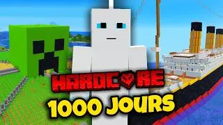 Miniature : J'ai Survécu 1000 Jours sur Minecraft Hardcore ! [FILM COMPLET]