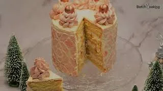 Miniature : Layer Cake, crème au beurre à la meringue suisse et praliné maison
