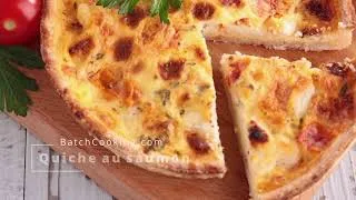 Miniature : Quiche saumon, recette facile et rapide à préparer.