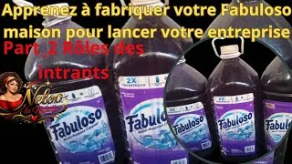 Miniature : Part_2 Rôles des intrants (Votre fabuloso maison)🧴🧼