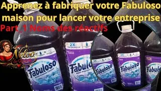 Miniature : Apprenez à fabriquer votre Fabuloso maison pour lancer votre entreprise (Part 1 Noms des réactifs)🧴🧼
