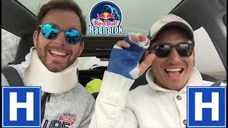 Miniature : We both went to Hospital :/ Ragnarok 2017 : Norway's thoughest snowkite race