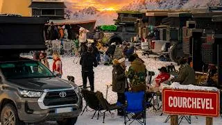 Miniature : Baze Camp #3 à Courchevel 🏔️ La Camper X Family se retrouve – Motoneige, Brasero & Cellules Camper