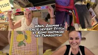 Miniature : [. VLOG .] HAUL Zeeman 😍 Calie devient Stitch... et Romy massacre ses Tamagotchi 😅