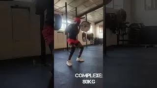 Miniature : complexe : 1 tirage haut, 1 clean & jerk, 1 clean, 1 Back squat, 1 Split jerk. 40/70/80/85kg