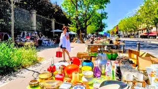 Miniature : Paris France🇨🇵FLEA Market in Paris💎Unique antique items🪞Hidden ANTIQUE values🛍Brocante in France 4K📸
