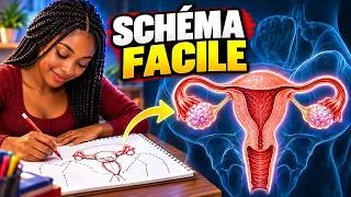 Miniature : Comment schématiser l'appareil reproducteur féminin en 3 minutes chrono ? ⏱️