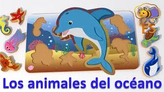 Miniature : Los animales del océano para niños. Rompecabezas para bebés. Dibujos animados infantiles en español