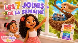 Miniature : Le Petit Nid d'Oiseau 🐣 | Apprendre les Jours de la Semaine | Comptine Bébé Zalie et Elo