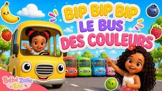 Miniature : BIP BIP Le Bus des Couleurs 🚌 | Apprendre les Couleurs | Comptine Bébé Zalie et Elo