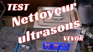 Miniature : TEST : bac nettoyeur a ultrasons VEVOR 10 litres