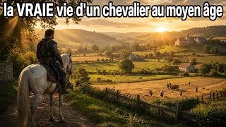 Miniature : La VRAIE vie d’un chevalier au Moyen Âge , France, XIIIe siècle