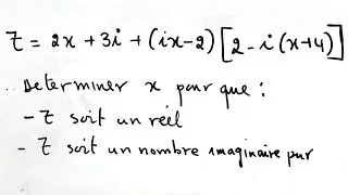 Miniature : Pour quelle valeur de x, Z est imaginaire pur ? 