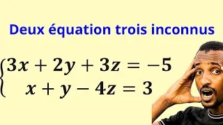 Miniature : Deux équations trois inconnus 