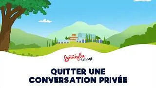 Miniature : Quitter une conversation privée | Tutoriel messagerie école-famille | Beneylu School