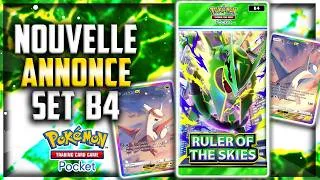 Miniature : 1ER TRAILER SET B4 : RULER OF THE SKIES , MEGA RAYQUAZA arrive sur POKEMON TCG Pocket
