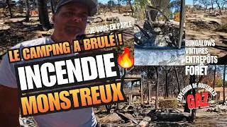 Miniature : Le camping Brasilia n'existe plus après ce feu 🔥 #canet-en-roussillon #incendie #pyromane #feu