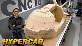 Miniature : Fabrication de la MONOCOQUE CARBONE de l'HYPERCAR : usinage master