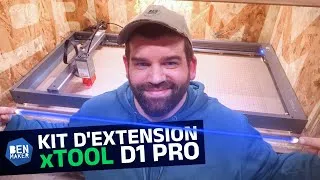 Miniature : J'installe le kit d'extension pour le xTool D1 Pro (+ grille de repère et chaine passe câble)