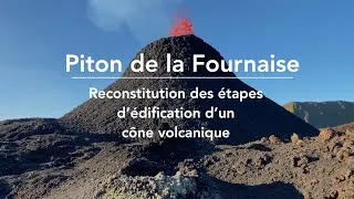 Miniature : Edification d'un cône volcanique sur le Piton de la Fournaise