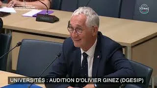 Miniature : 16/06 - Audition de Olivier Ginez (DGESIP) @senat