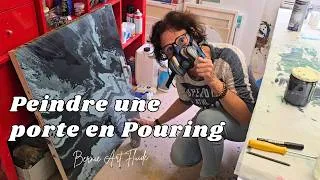 Miniature : J'ai peint une porte avec la peinture fluide #acryliquepouring