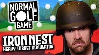 Miniature : DÉCOUVERTES : Normal Golf Game & Iron Nest : Heavy Turret Simulator ! (Best-of Twitch)