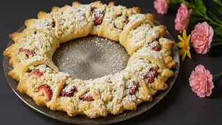 Miniature : Le Gâteau aux fraises la plus originale que j’ai faite🍓👌