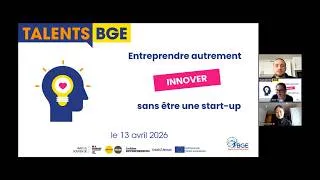 Miniature : [Webinaire] : Entreprendre autrement : innover sans être une start-up