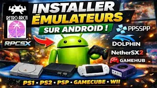 Miniature : Configuration des émulateurs sous Android : Retroarch, Eden, Gamehub, Dolphin, RCPSX, NetherSX2, ...