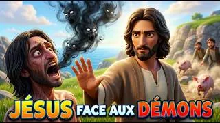 Miniature : Jésus délivre un homme possédé : autorité sur les démons