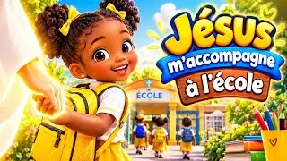 Miniature : 🎒 Jésus m’accompagne à l’école | Chanson chrétienne pour enfants | Rentrée scolaire avec Jésus ⭐