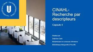 Miniature : CINAHL capsule 4-Recherche par descripteurs
