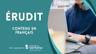 Miniature : La recherche dans Érudit
