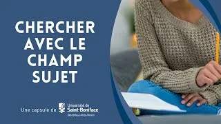 Miniature : Chercher avec le champ sujet