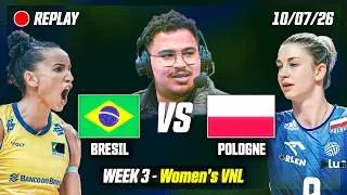Miniature : BRÉSIL VS POLOGNE - Semaine 3 - Women's VNL 2026