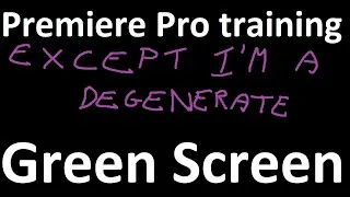Miniature : Premiere Pro training about green screen incrustation