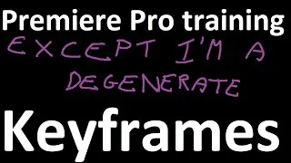 Miniature : Premiere pro training about keyframes