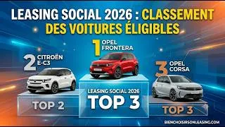 Miniature : Leasing Social 2026 : le classement complet et nos conseils (offres, conditions & Top des modèles)