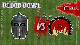 Miniature : Warhammer Blood Bowl - Match court mais avec quelques phases intéressantes