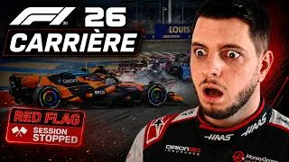 Miniature : F1 26 Carrière #4 : Le PREMIER RED FLAG a provoqué un chaos HISTORIQUE ! 🔴💀