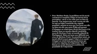 Miniature : phénoménologie de la perception Le corps