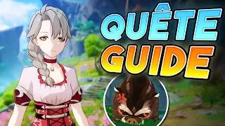 Miniature : Le sanglier s’arrêtant pour les fleurs (Quête/Guide) - Genshin Impact