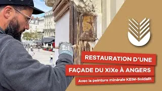 Miniature : Restauration d'une façade du XIXe à Angers - peinture minérale KEIM Soldalit